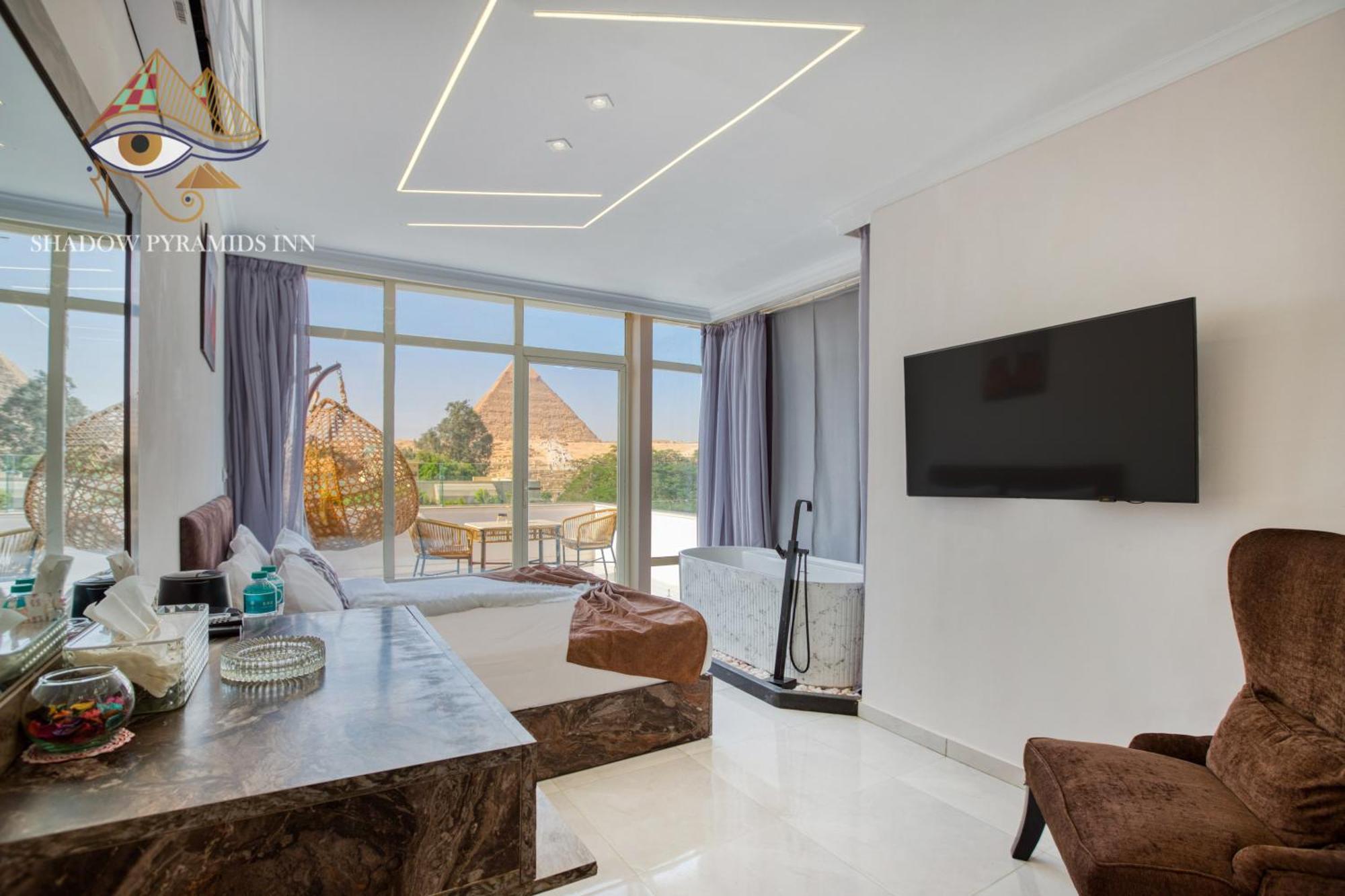 Shadow Pyramids Suites And Jacuzzi Kafrat al Jabal Exterior foto